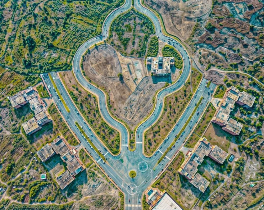 University of Swabi Aerial View Pakistan